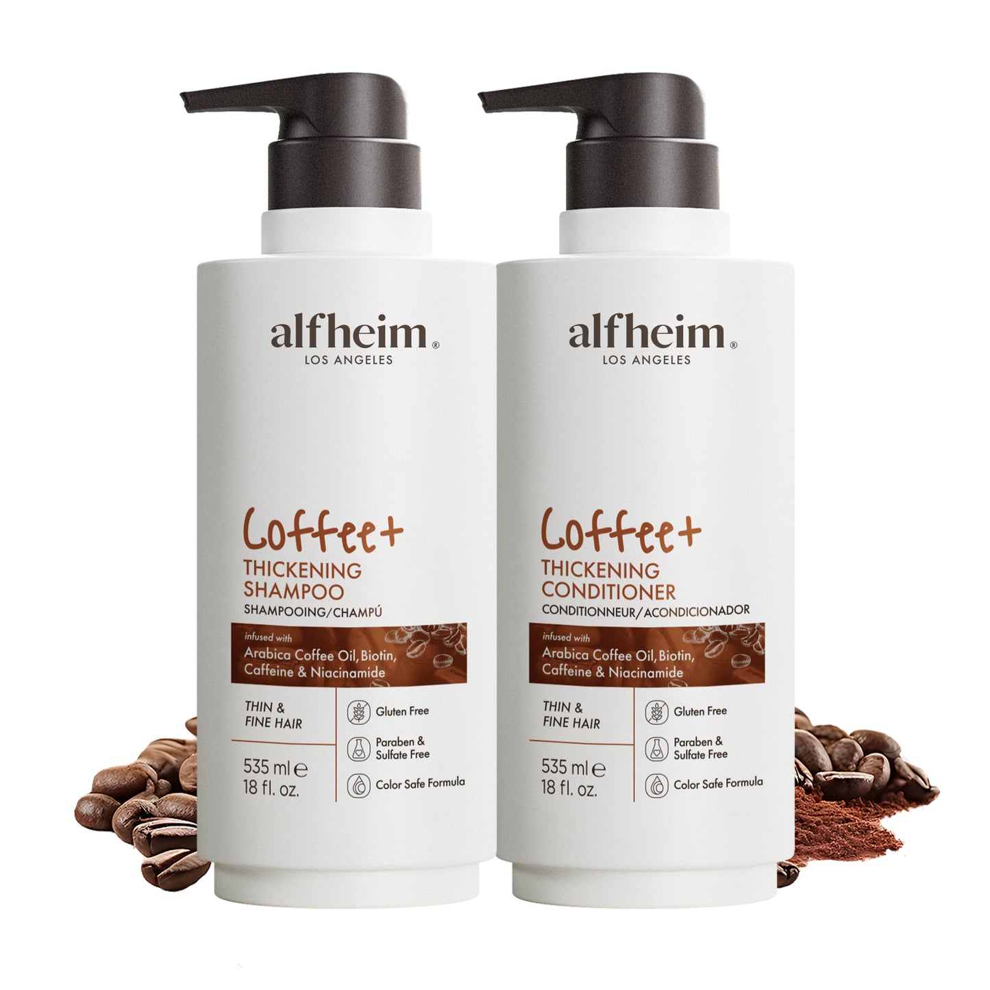 Coffee+ Thickening Shampoo & Conditioner Set