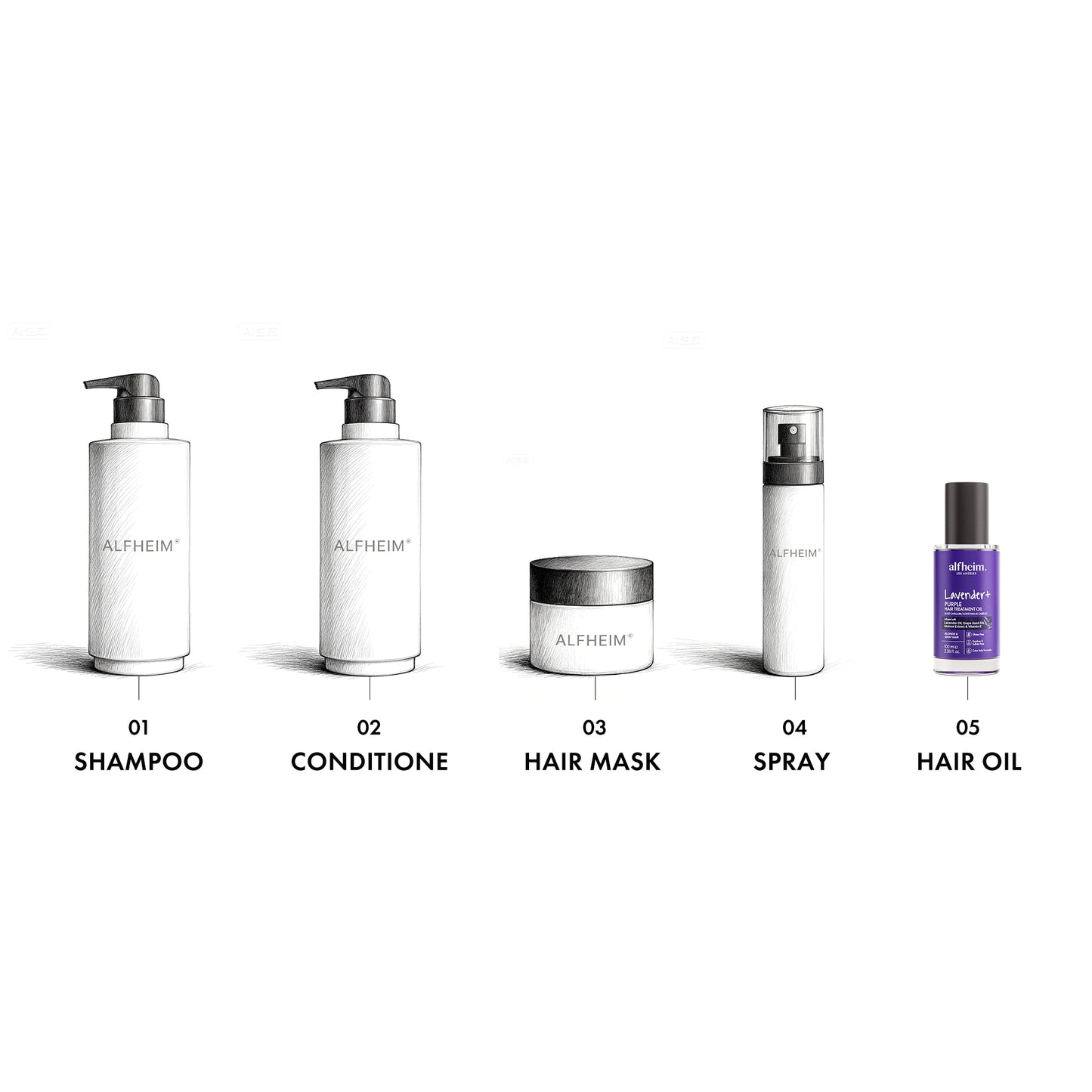 ACEITE PARA CABELLO PÚRPURA ILUMINADOR DE COLOR LAVANDA