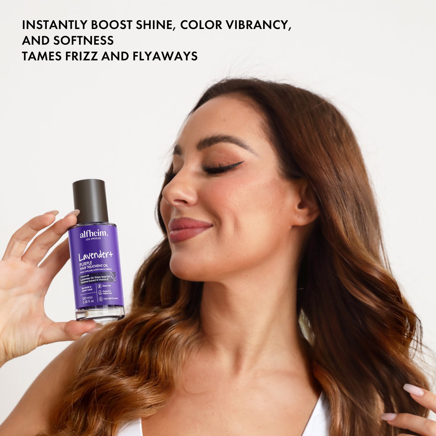 ACEITE PARA CABELLO PÚRPURA ILUMINADOR DE COLOR LAVANDA