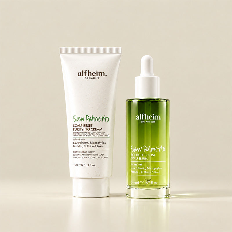 ALFHEIM Saw Palmetto Sérum Intensivo Follicle Boost para el Cuero Cabelludo | Peptide + Caffeine Root Vitality Complex