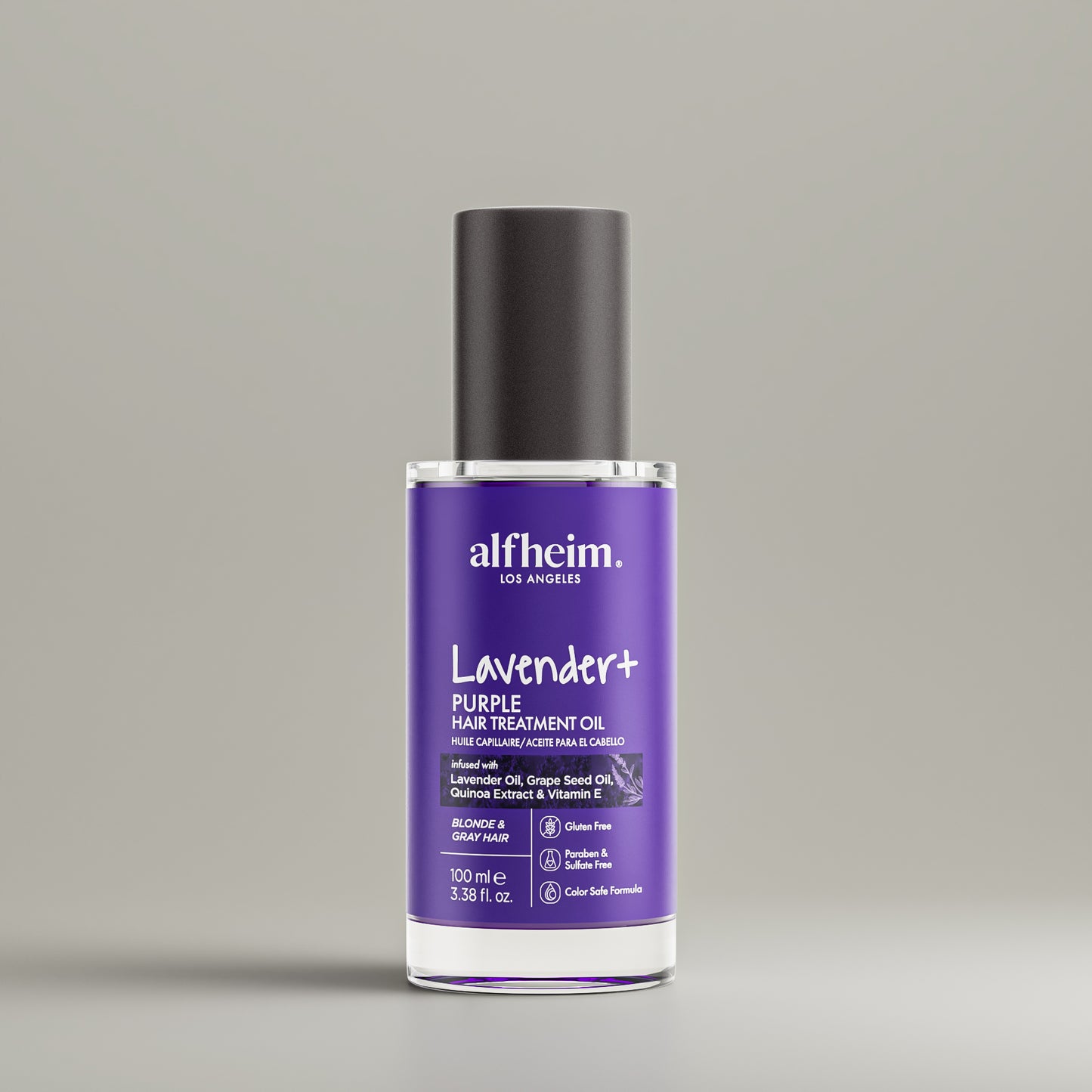 ACEITE PARA CABELLO PÚRPURA ILUMINADOR DE COLOR LAVANDA